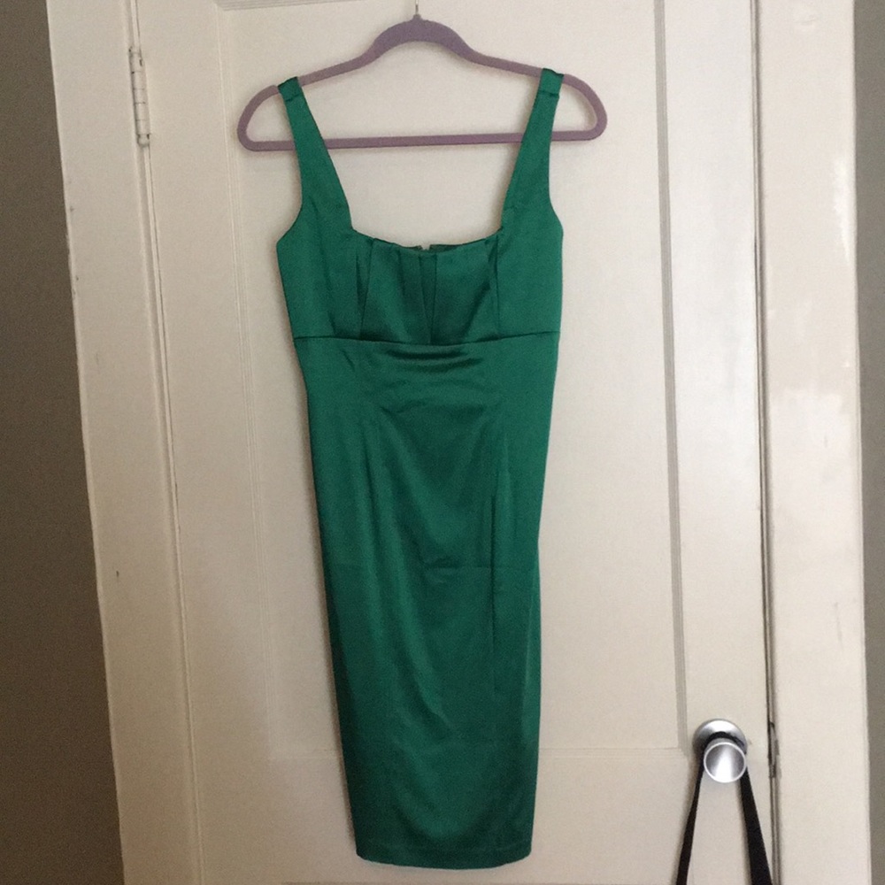 Green Calvin Klein Cocktail Sheath dress